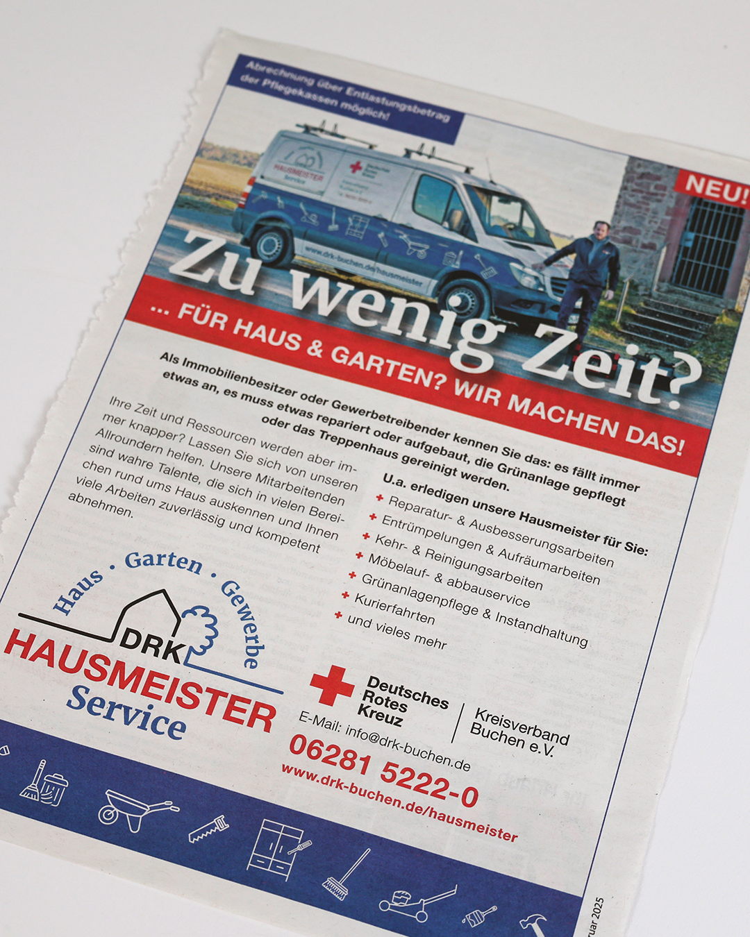 Zeitungsanzeige