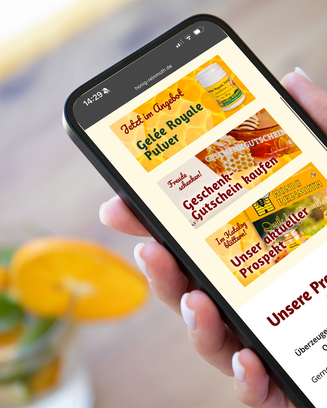 Neuer Shop für Honig Reinmuth Neuer Shop für Honig Reinmuth